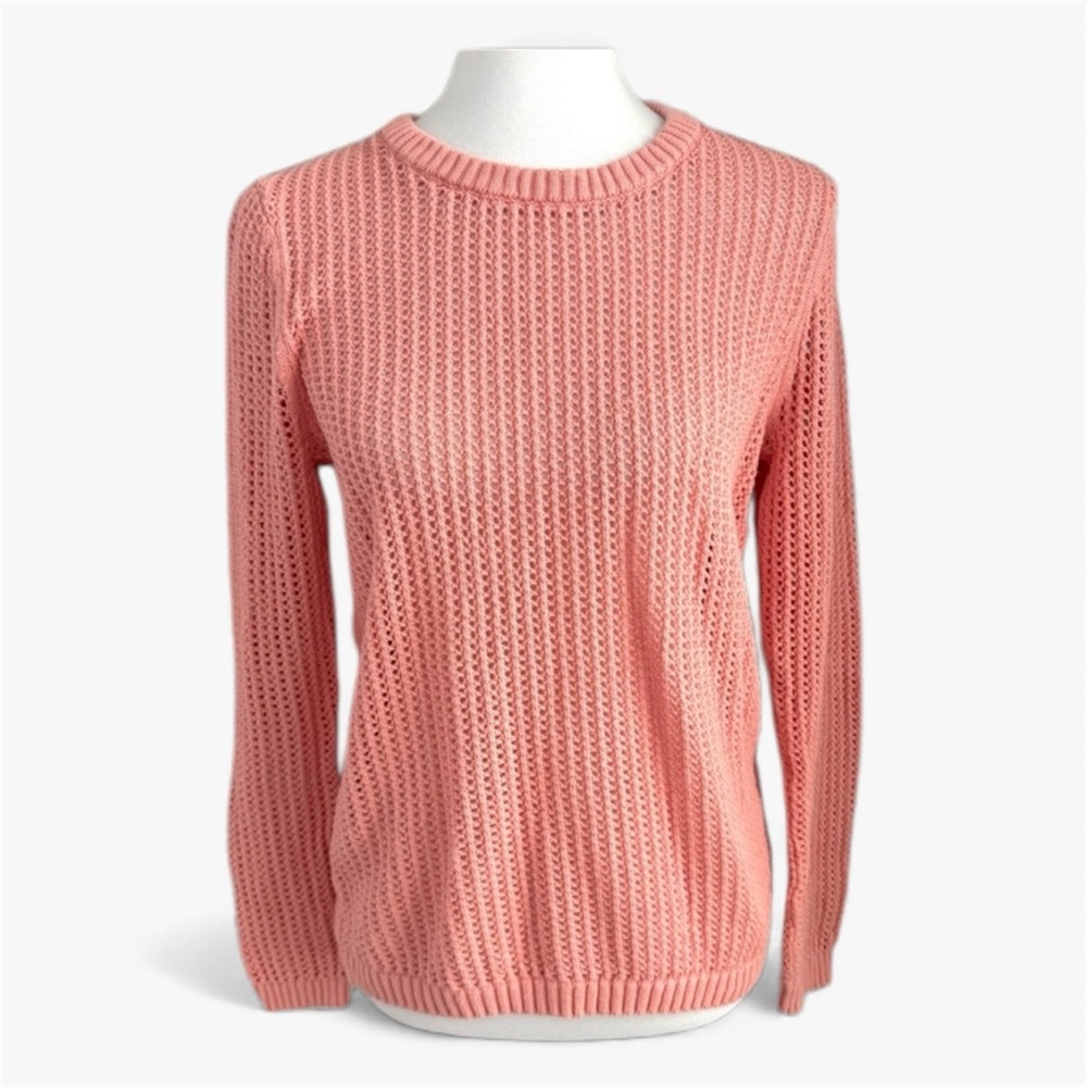 Blair Open Stitch Long Sleeve Sweater Size Small Pullover Knit Top